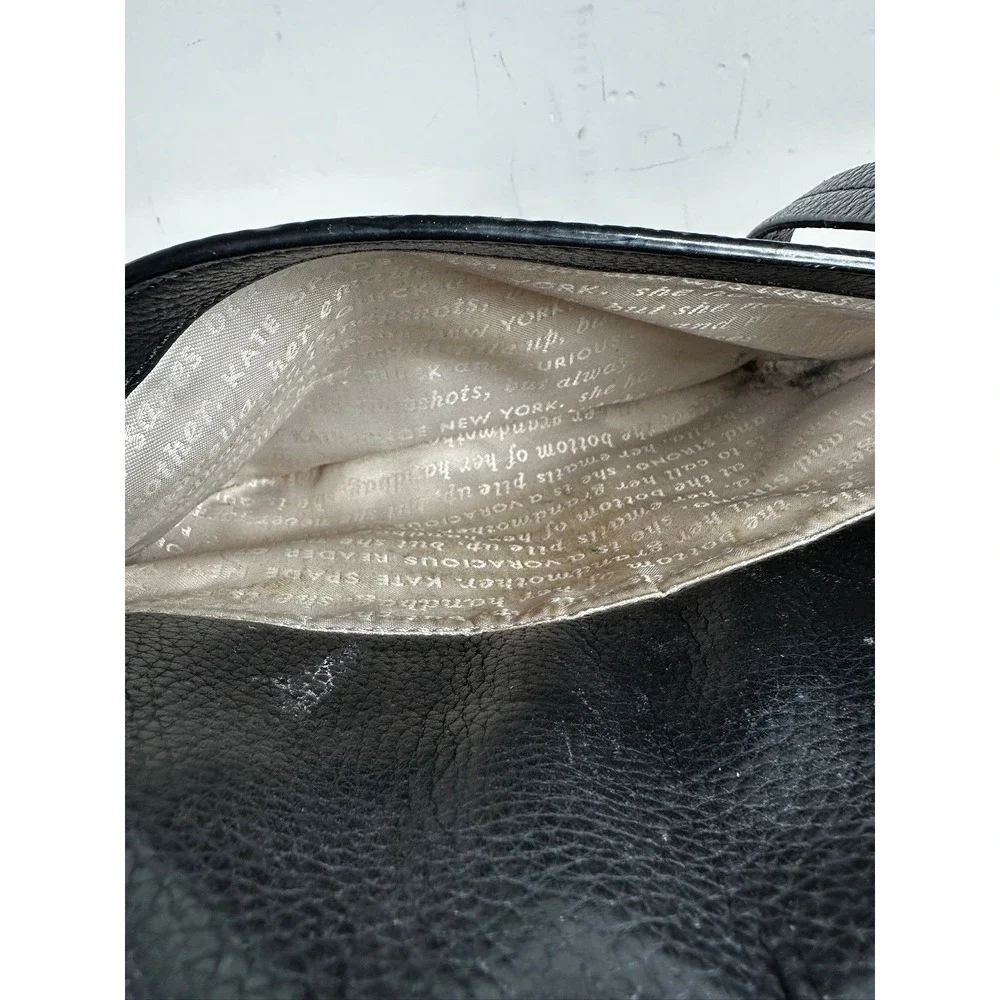 Kate Spade Black Pebbled Leather Spencer Court Lavinia Crossbody‎ Purse Classic